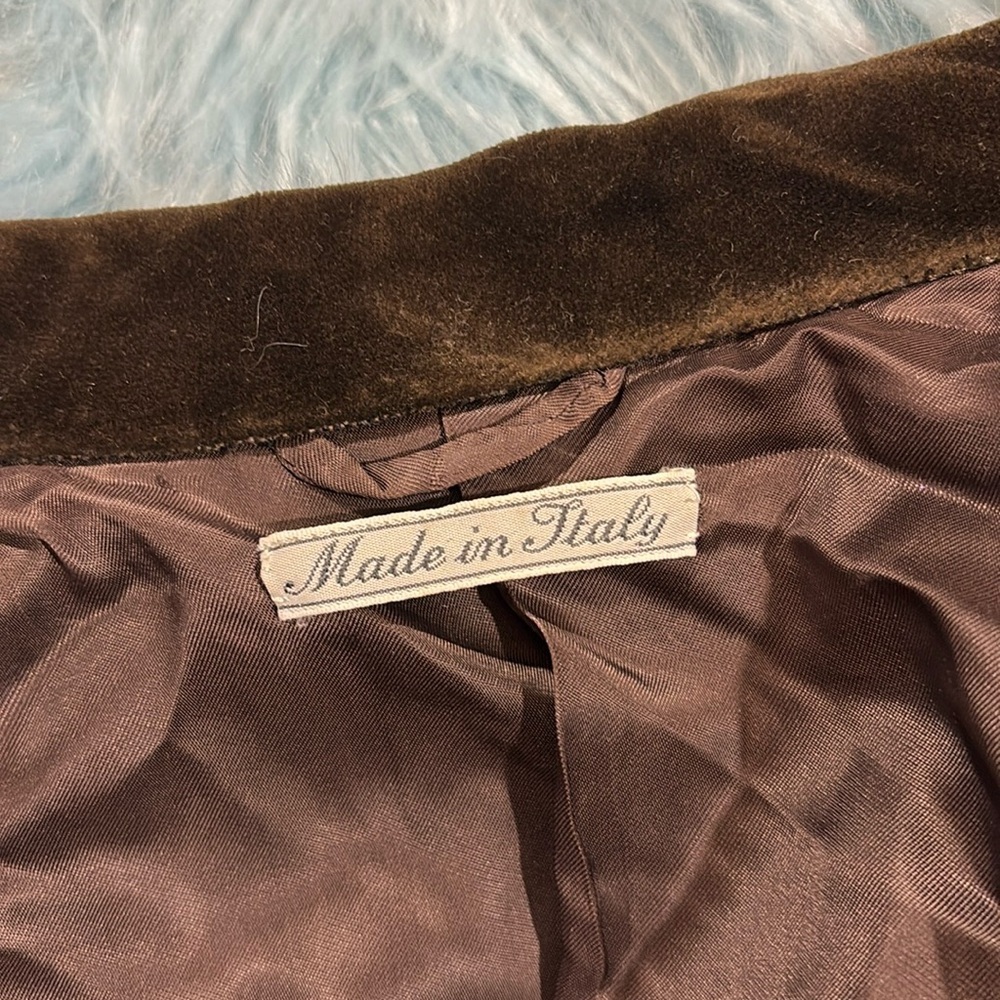 Vintage Burberry Burberry's Wool Velvet Collared Blazer - Picture 2 of 10